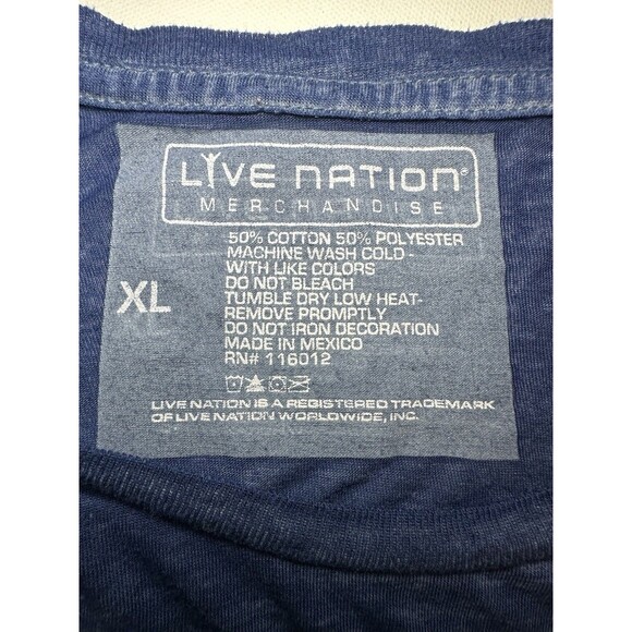 Live Nation Lynyrd Skynyrd Free Bird Semi Sheer Blue Concert Tee Shirt‎ XL - Picture 4 of 6